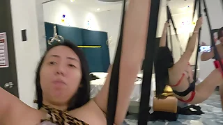 I fuck my new Chinese foster-parent in a theme hotel